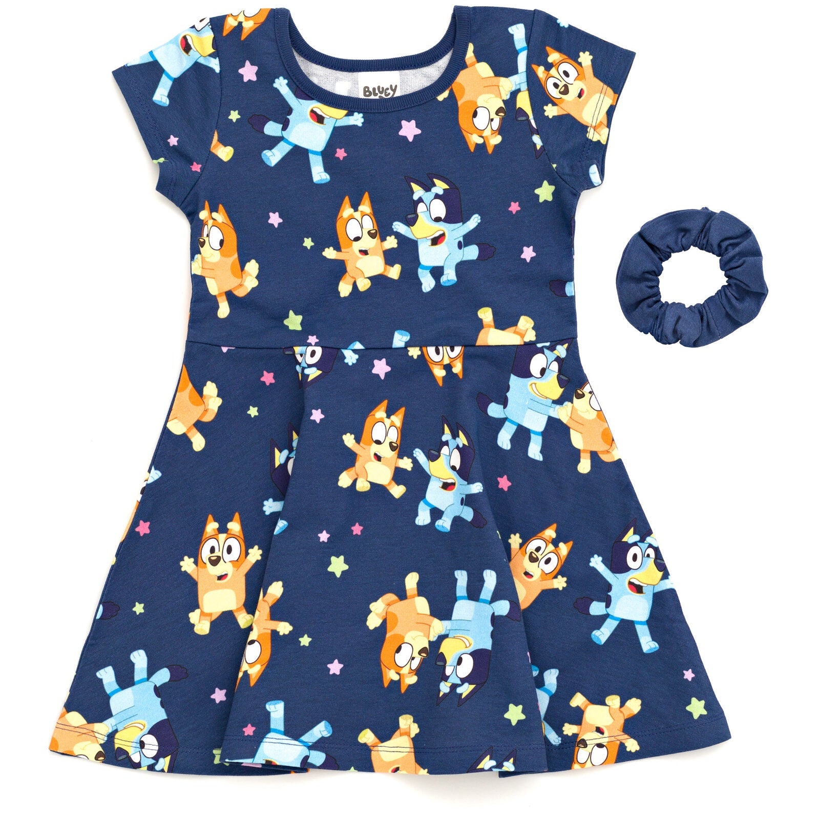 Bluey French Terry Skater Dress and Scrunchie | imagikids Baby and Kids ...