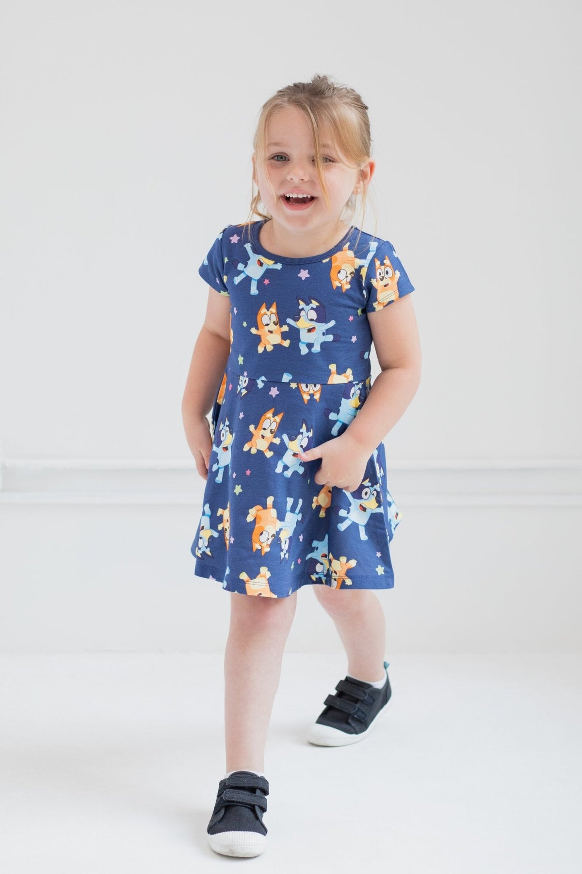 Bluey French Terry Skater Dress and Scrunchie | imagikids Baby and Kids ...