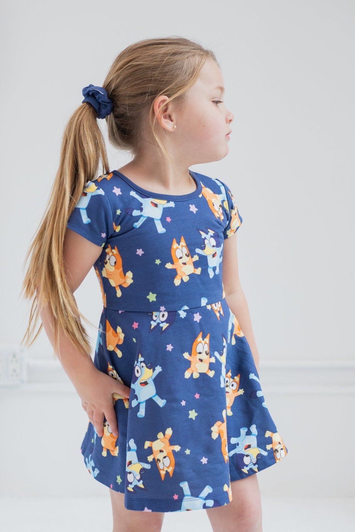 Bluey French Terry Skater Dress and Scrunchie | imagikids Baby and Kids ...