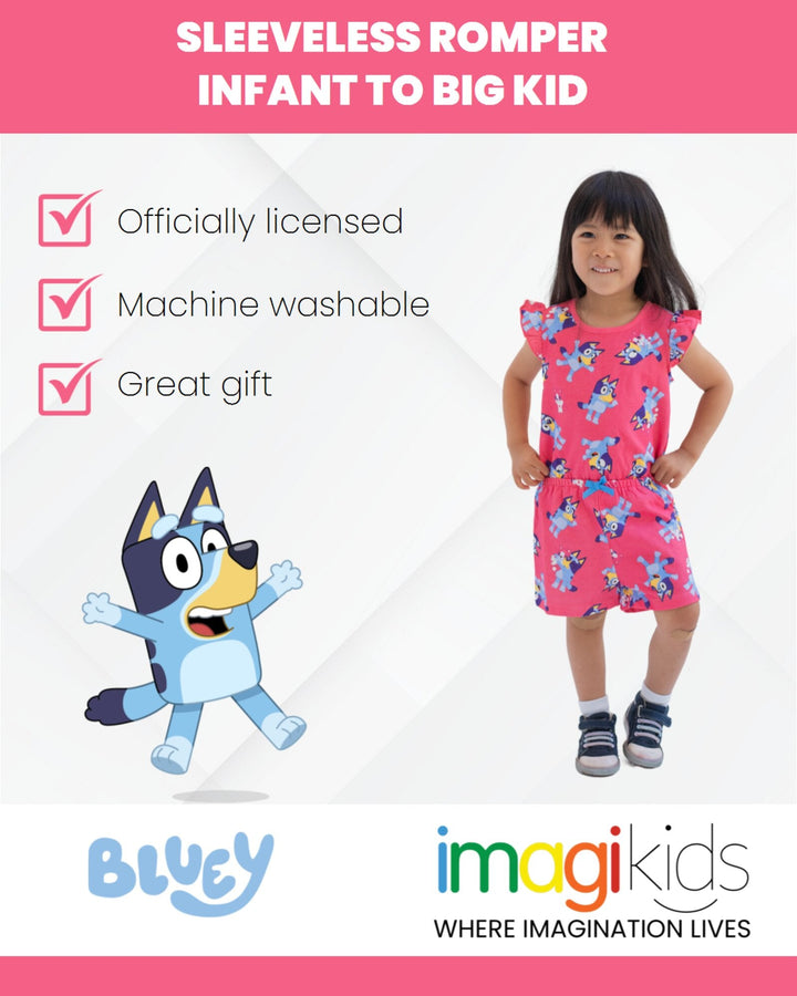 Bluey French Terry Sleeveless Romper - imagikids