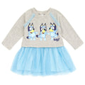 Vestido Bluey Girls de felpa francesa