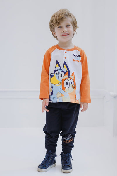 Bluey Henley T-Shirt and French Terry Pants - imagikids