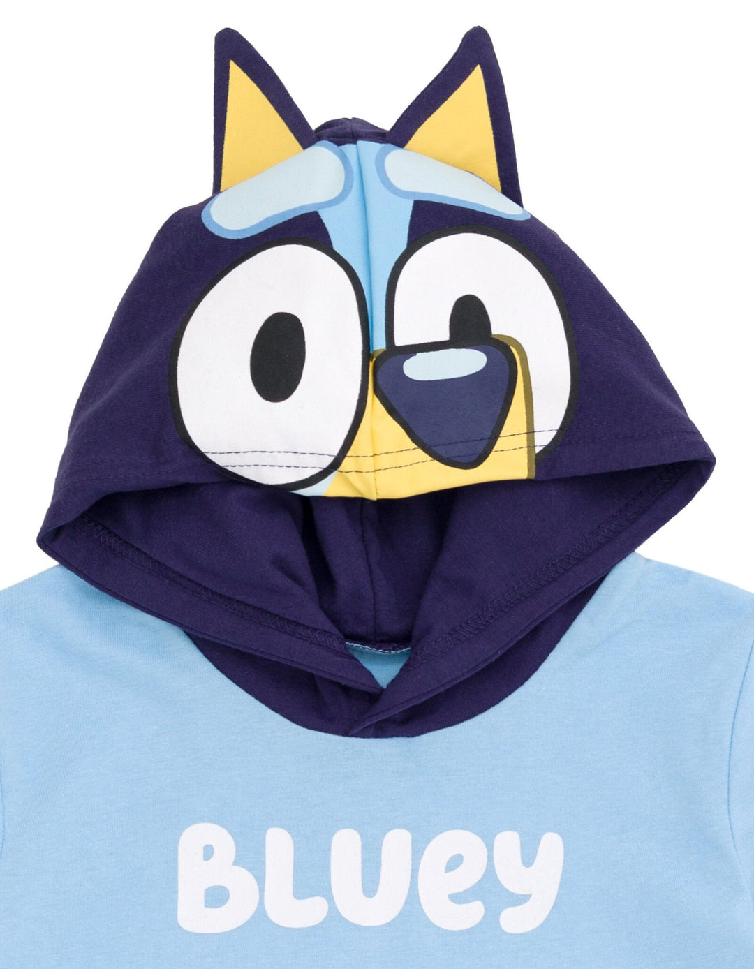 Bluey Hooded Cosplay T-Shirt and French Terry Shorts Outfit Set - imagikids