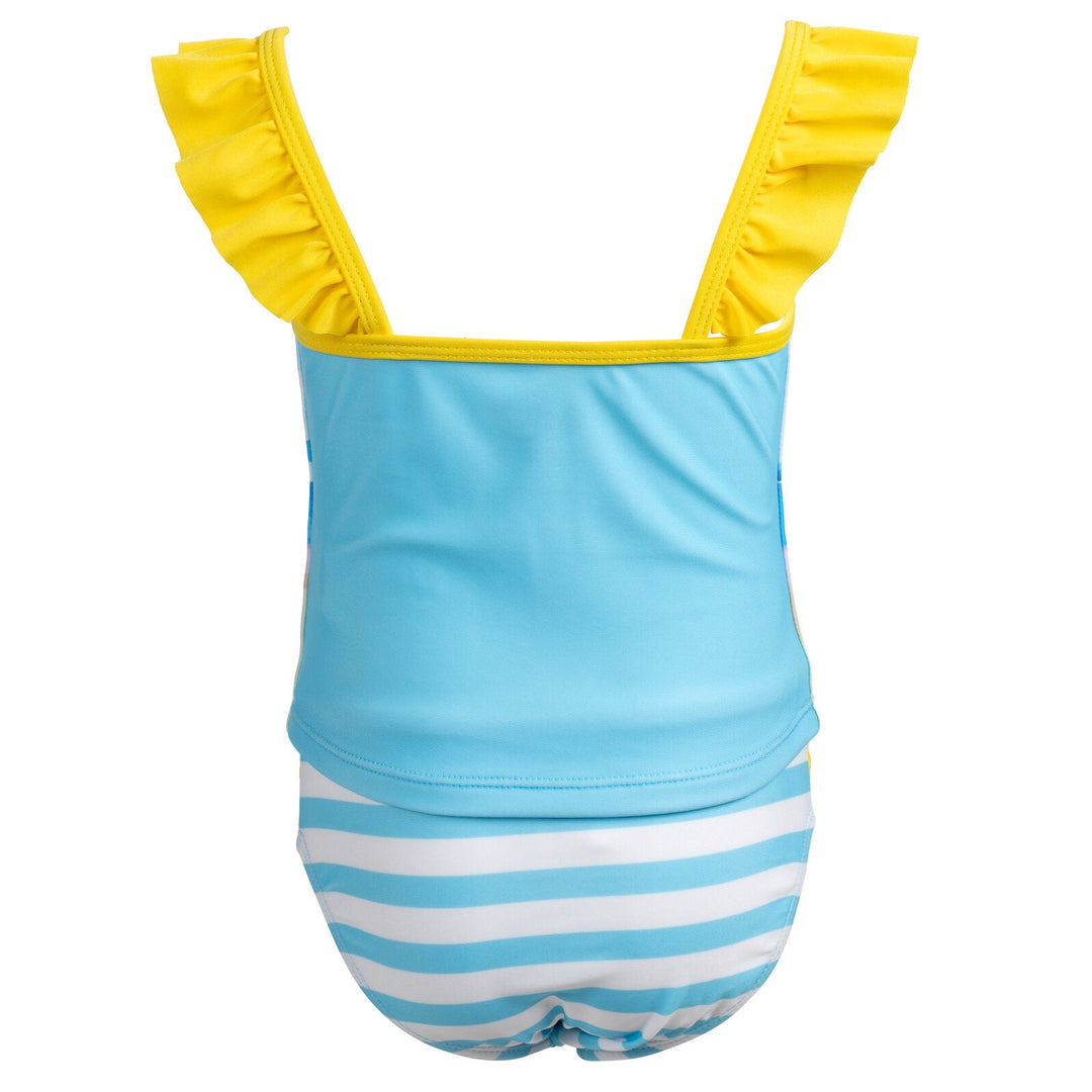 Bluey Lace-Up Back Tankini Top and Bikini Bottom Swim Set - imagikids