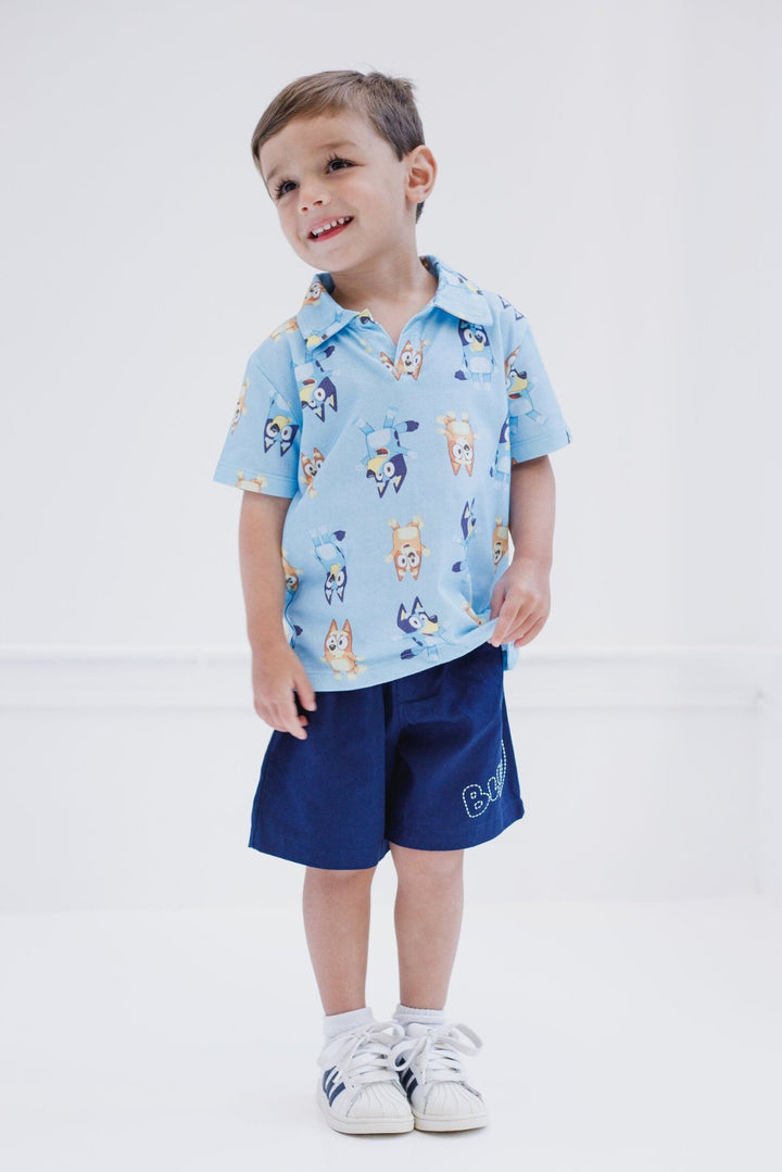 Bluey Polo Shirt and Shorts - imagikids