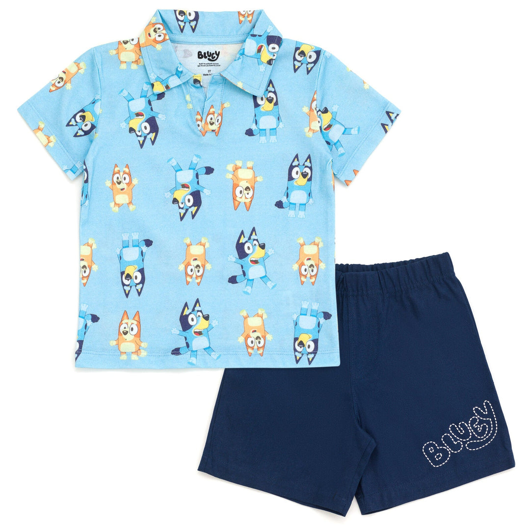 Bluey Polo Shirt and Shorts - imagikids