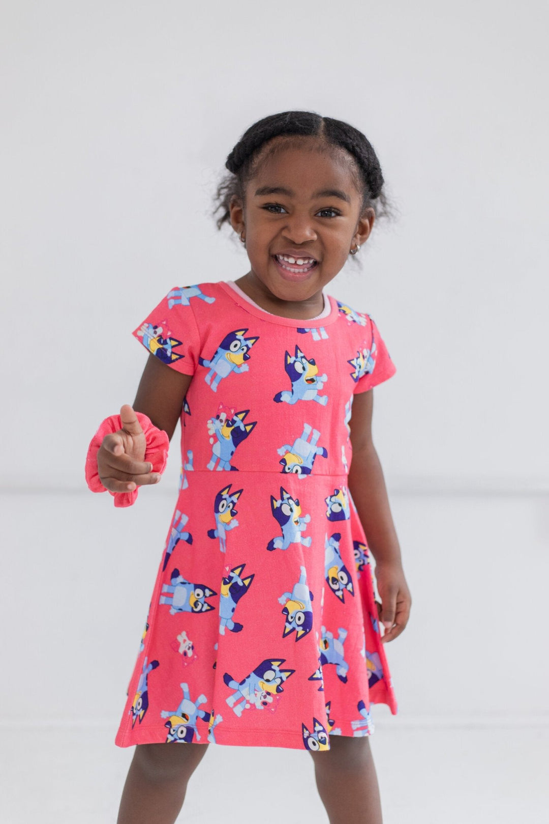 Bluey Skater Dress and Scrunchie 5T Bluey Skater Dress and Scrunchie 5T
