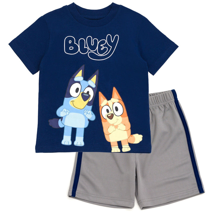 Bluey T-Shirt and Athletic Mesh Shorts Outfit Set - imagikids