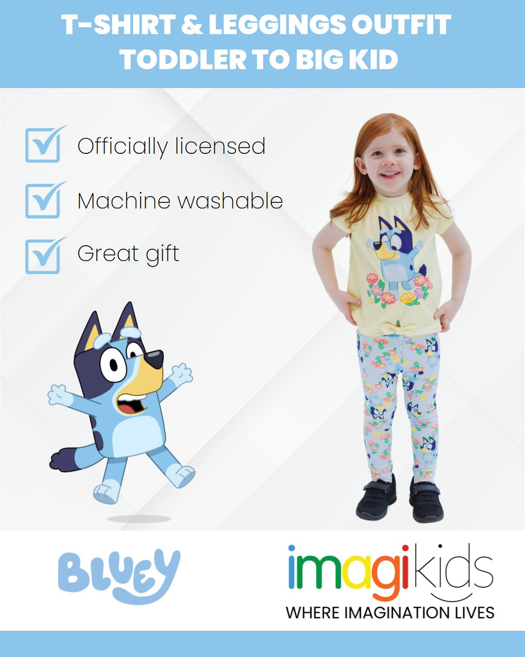 Bluey T-Shirt and Leggings Outfit Set - imagikids