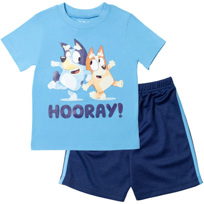 Bluey T-Shirt and Mesh Shorts Outfit Set - imagikids