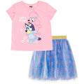 Bluey T-Shirt and Tulle Mesh Skirt