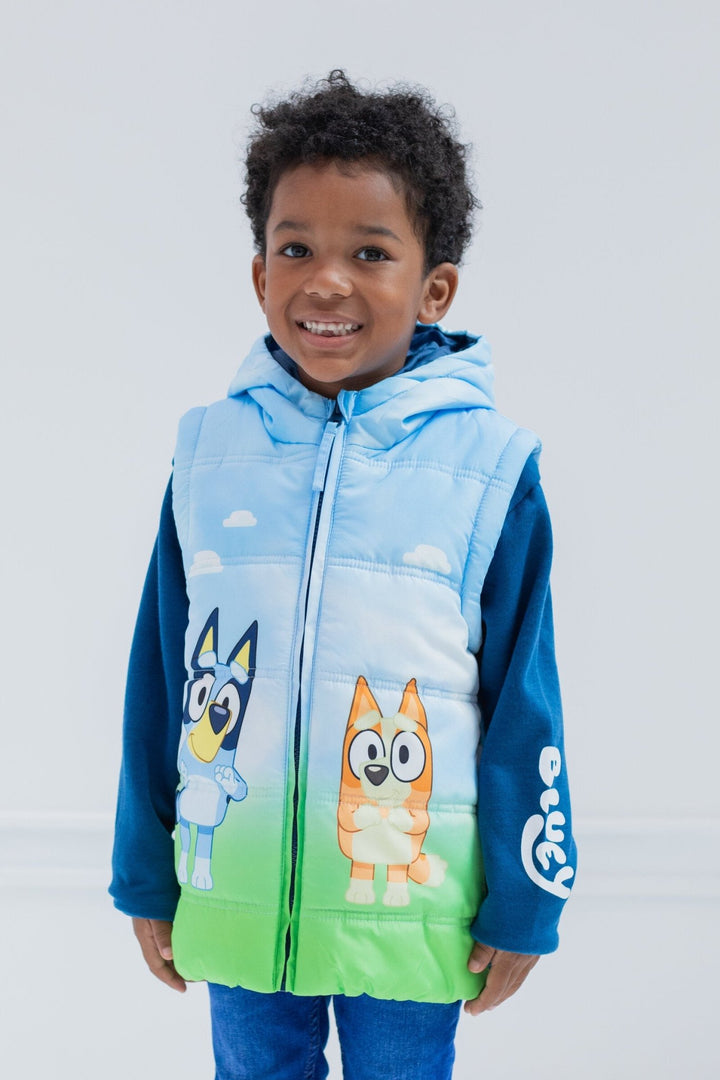 Bluey Zip Up Vest 2fer Jacket - imagikids