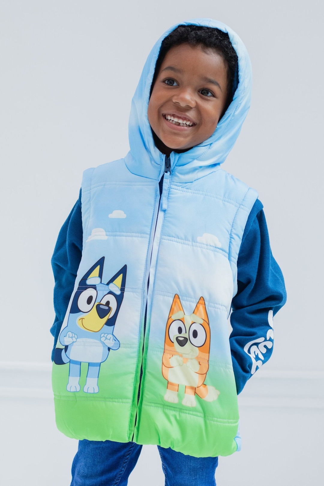 Bluey Zip Up Vest 2fer Jacket - imagikids