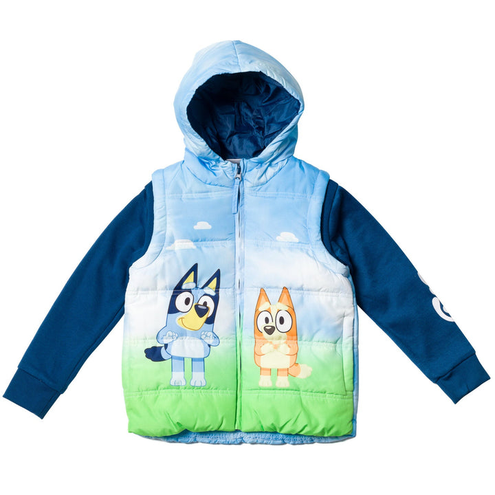 Bluey Zip Up Vest 2fer Jacket - imagikids