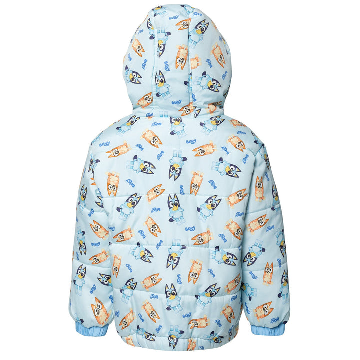 Bluey Zip Up Winter Coat Puffer Jacket - imagikids