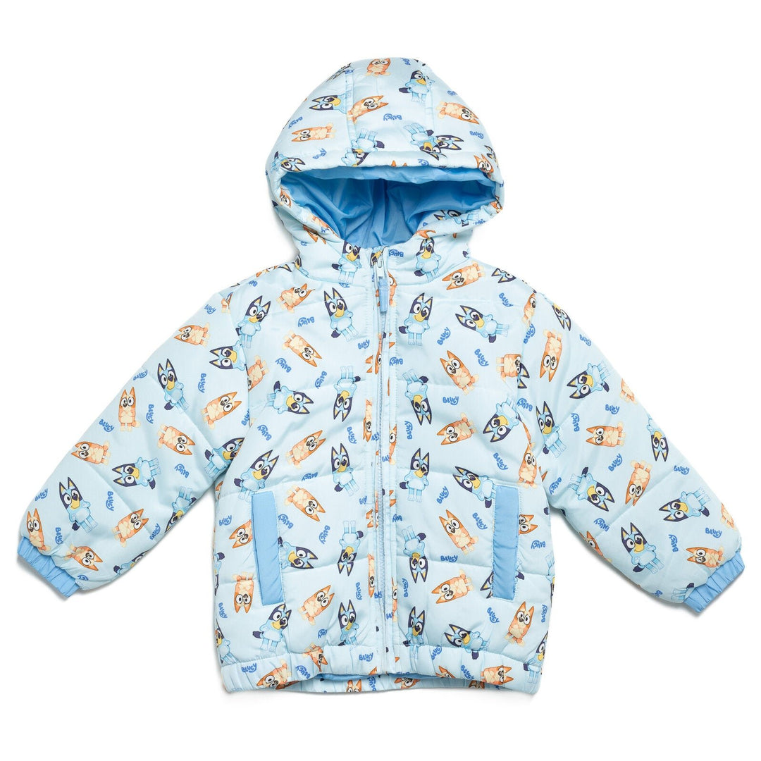 Bluey Zip Up Winter Coat Puffer Jacket - imagikids