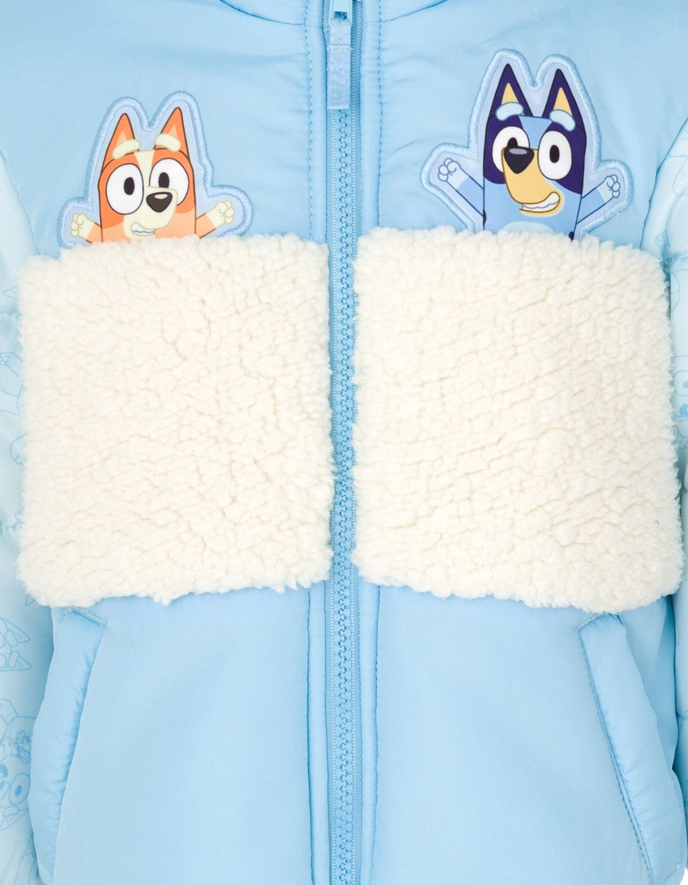 Bluey Zip Up Winter Coat Puffer Jacket - imagikids