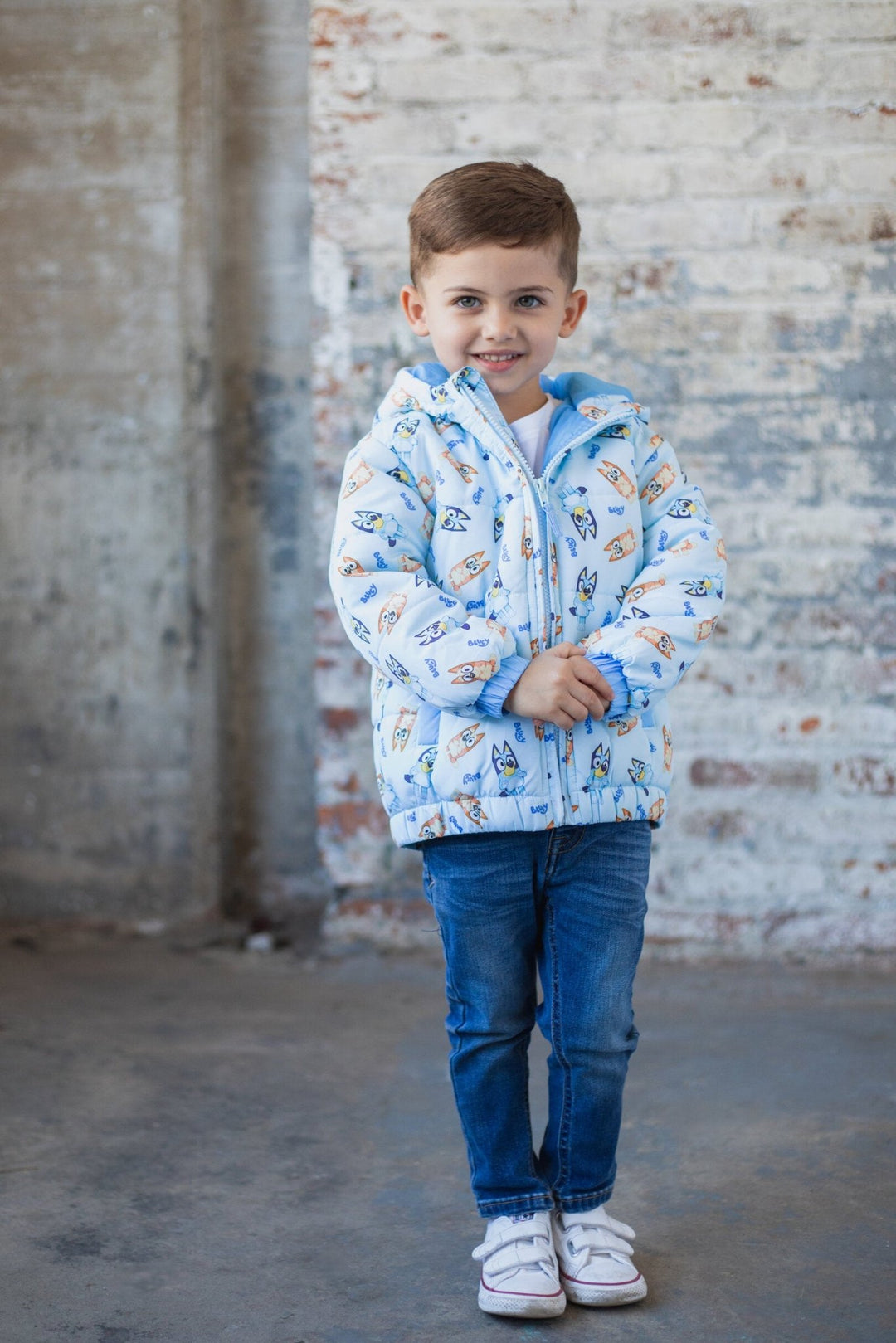 Bluey Zip Up Winter Coat Puffer Jacket - imagikids