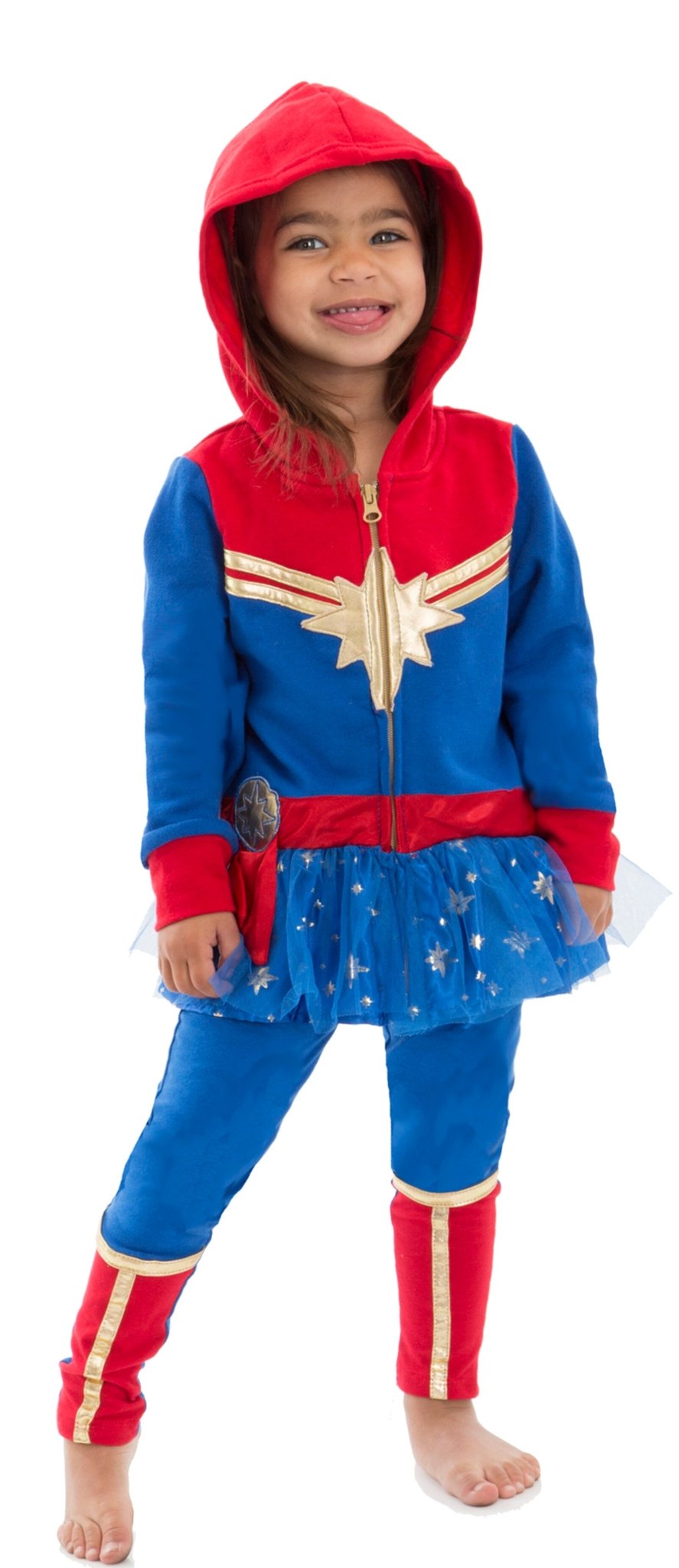 Captain Marvel Avengers Zip Up Hoodie - imagikids