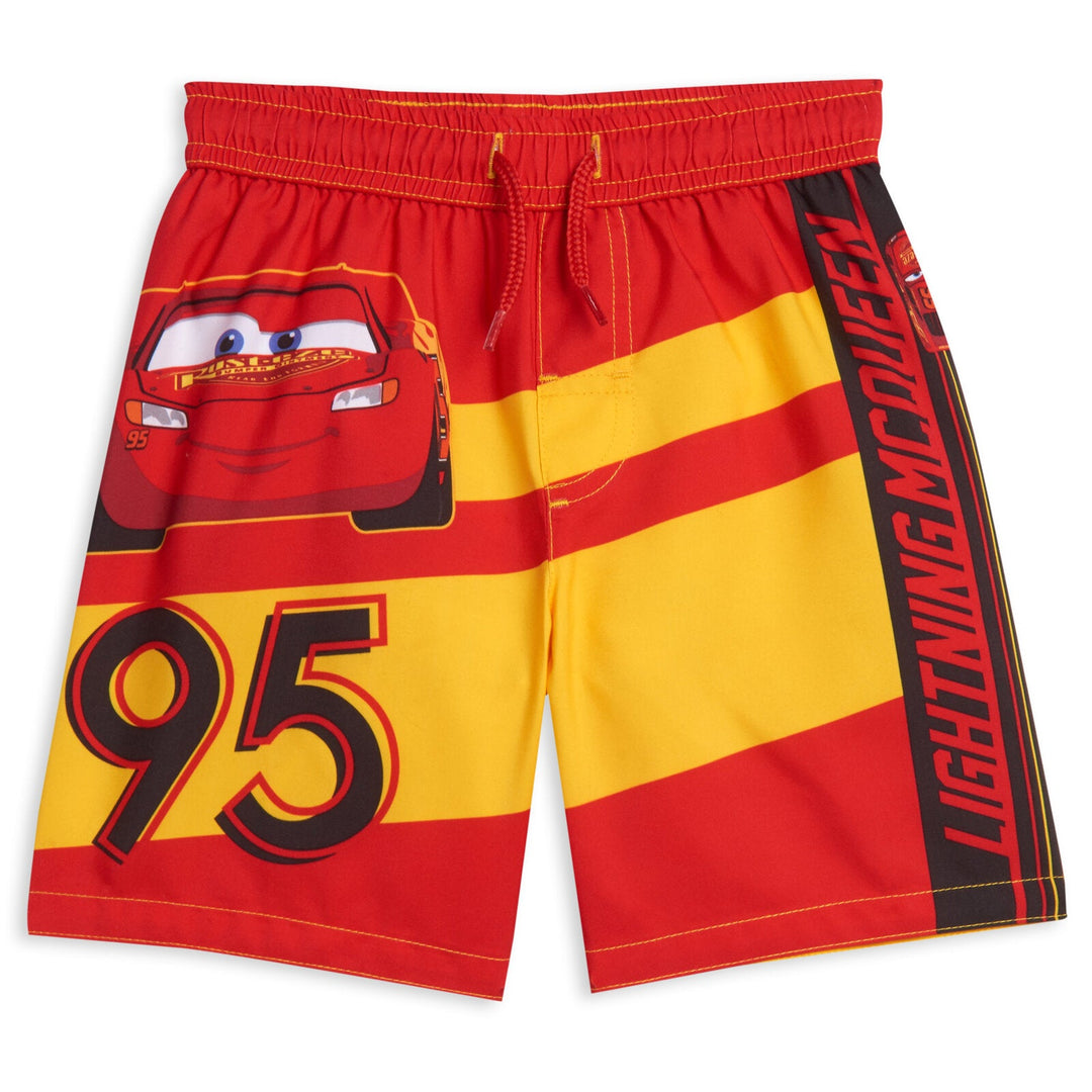 Cars Pixar Cars Lightning McQueen Swim Trunks Bathing Suit - imagikids