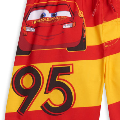 Cars Pixar Cars Lightning McQueen Swim Trunks Bathing Suit - imagikids