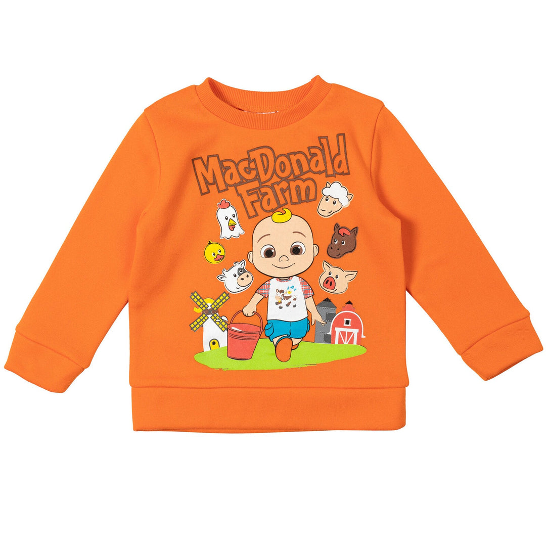 CoComelon Cocomelon JJ Fleece Pullover Sweatshirt and Pants Set - imagikids