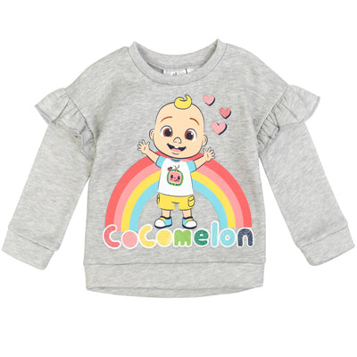 CoComelon Cocomelon JJ Pullover Fleece Sweatshirt and Pants Set - imagikids