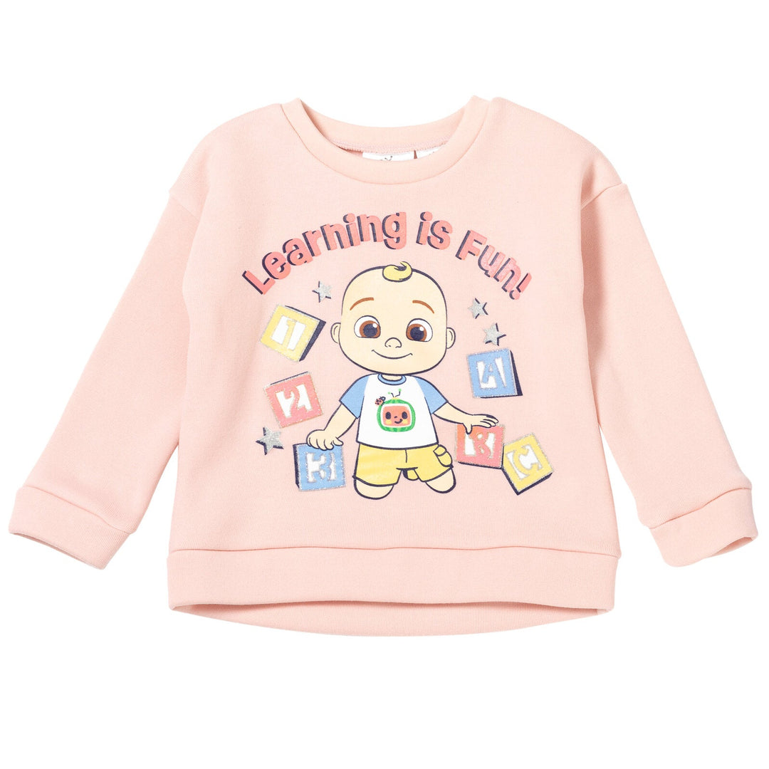 CoComelon Cocomelon JJ Pullover Fleece Sweatshirt and Pants Set - imagikids