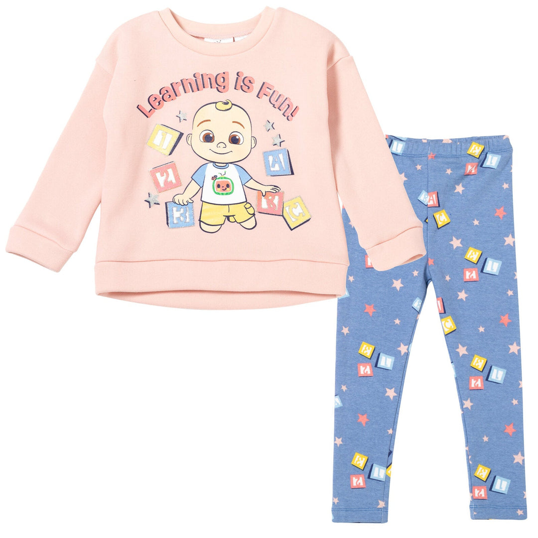 CoComelon Cocomelon JJ Pullover Fleece Sweatshirt and Pants Set - imagikids