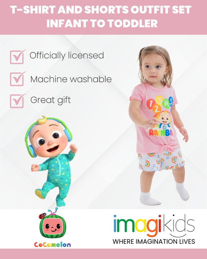 CoComelon Cocomelon JJ T-Shirt and French Terry Shorts Outfit Set - imagikids