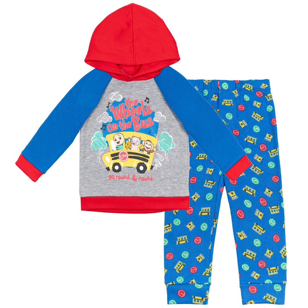 CoComelon Fleece Pullover Hoodie and Pants Outfit Set - imagikids