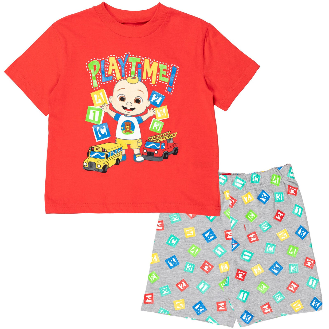CoComelon JJ Graphic T-Shirt & French Terry Shorts - imagikids