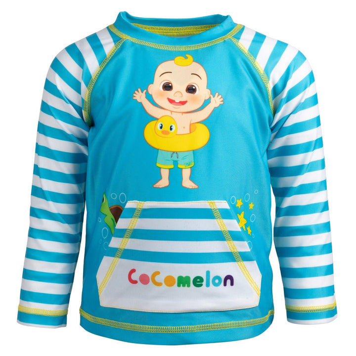 CoComelon JJ Rash Guard and Swim Trunks Outfit Set - imagikids