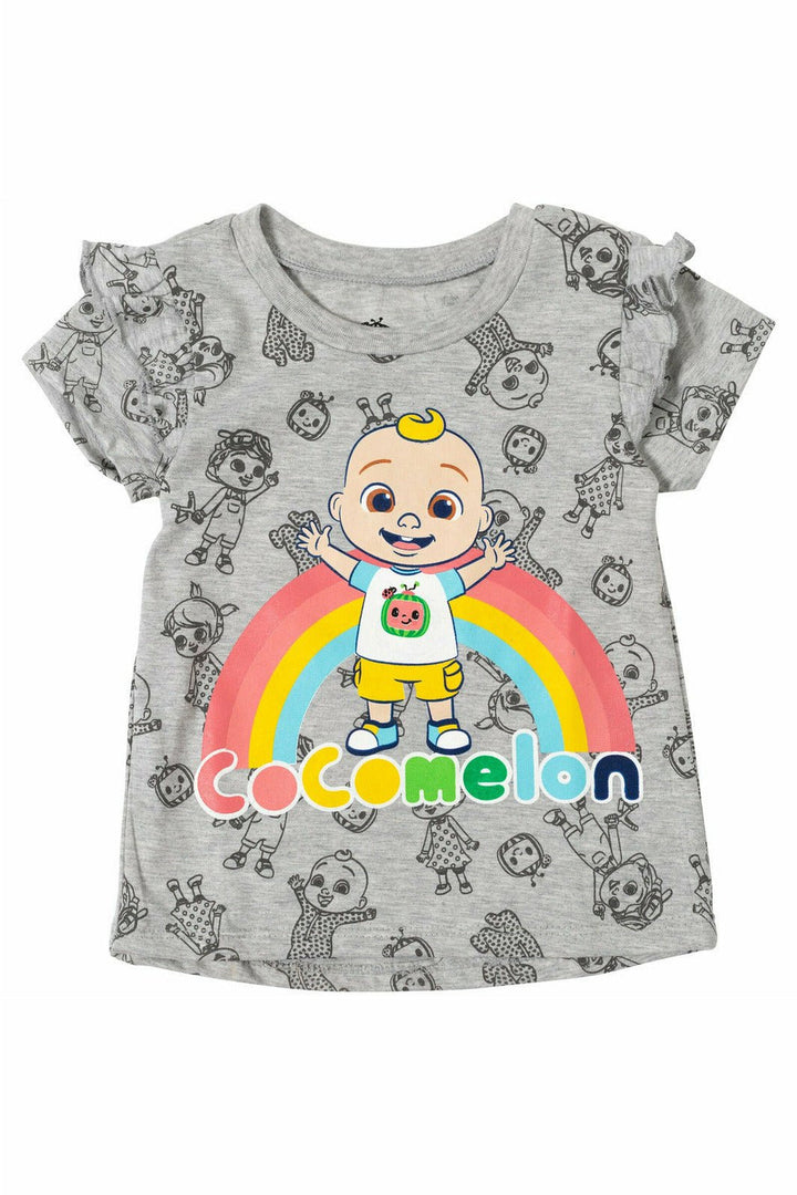 CoComelon Ruffle Graphic T-Shirt & Leggings - imagikids