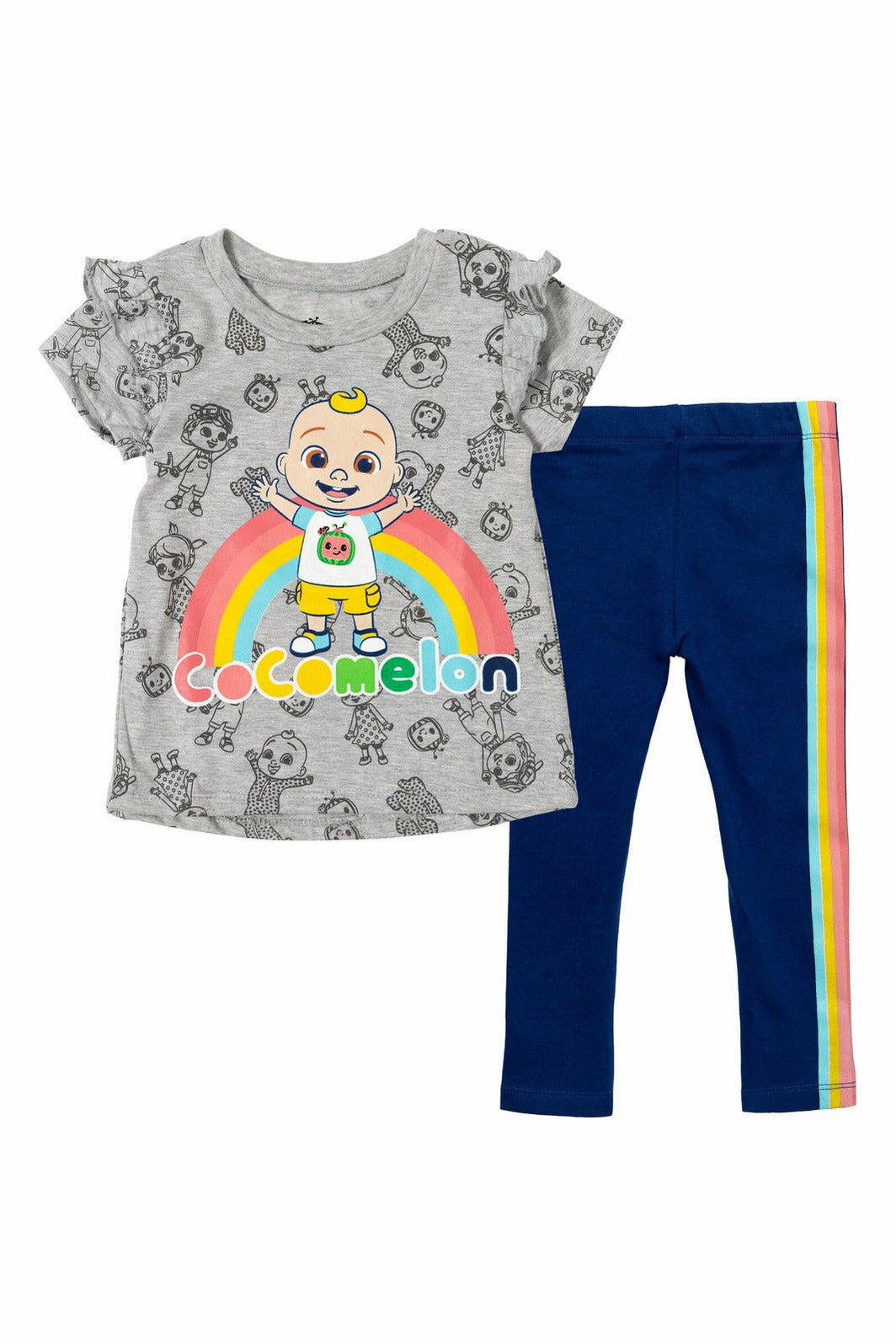 CoComelon Ruffle Graphic T-Shirt & Leggings - imagikids