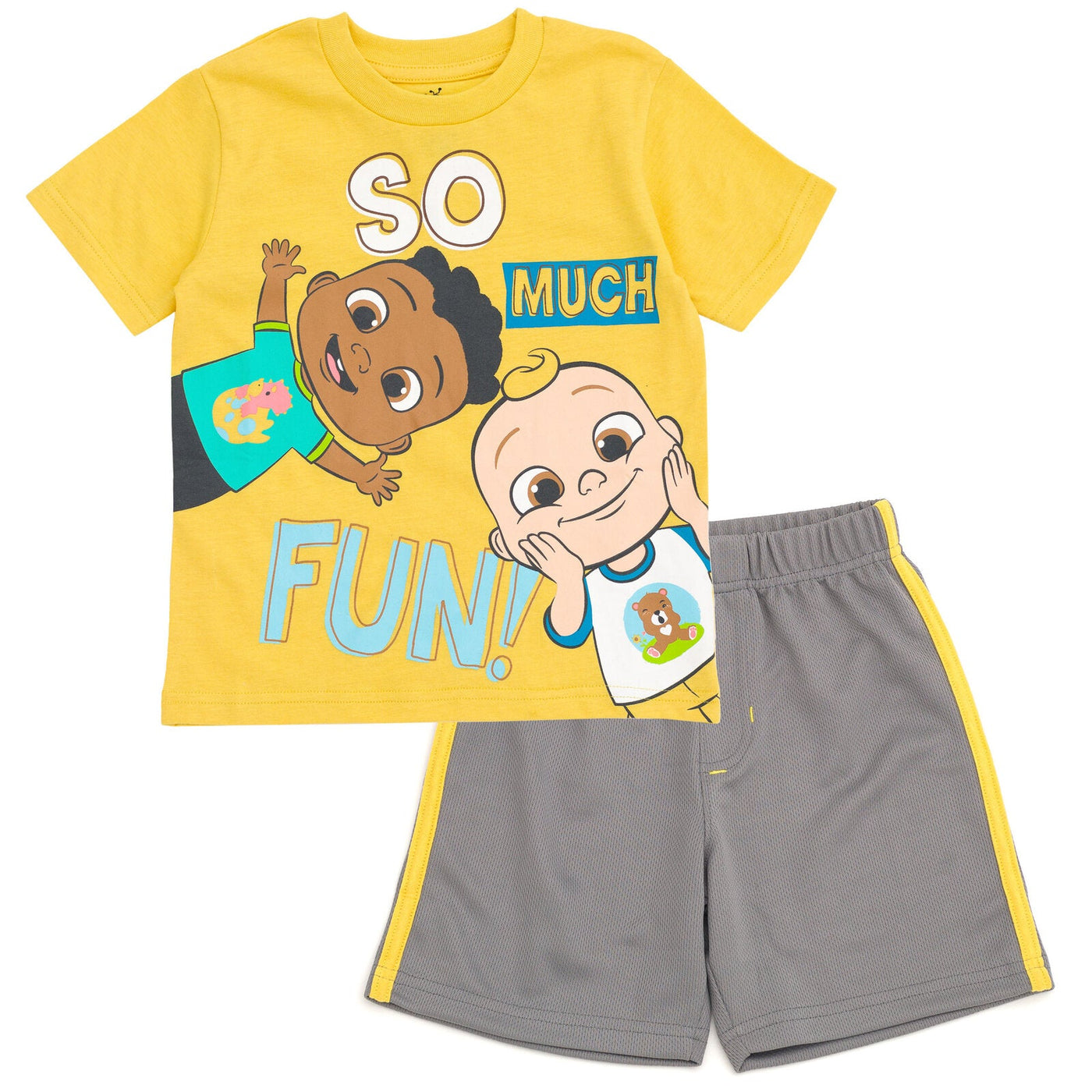 CoComelon T-Shirt and Athletic Mesh Shorts Outfit Set - imagikids