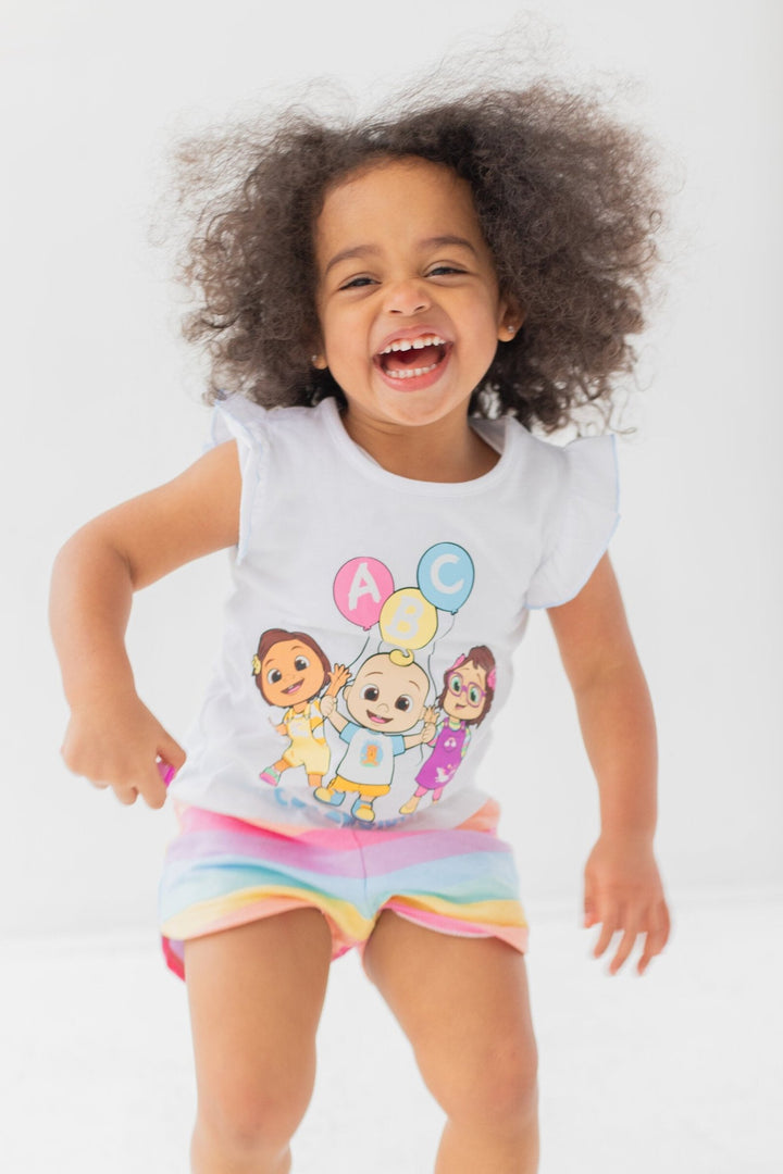 CoComelon T-Shirt and French Terry Shorts Outfit Set - imagikids