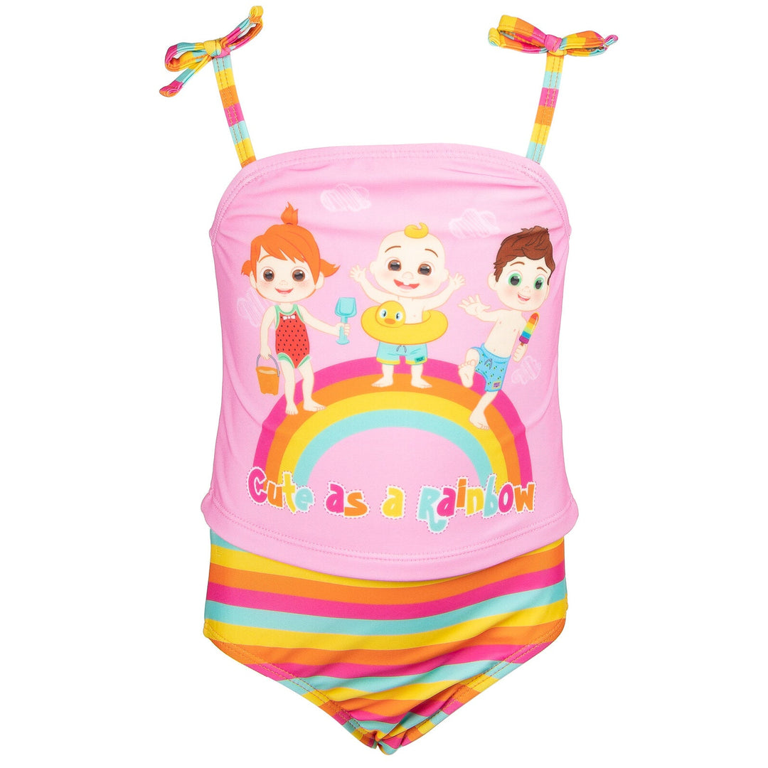 CoComelon Tankini Top and Bikini Bottom Swim Set - imagikids