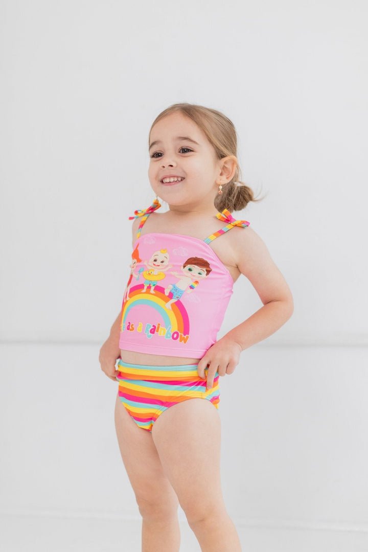 CoComelon Tankini Top and Bikini Bottom Swim Set - imagikids