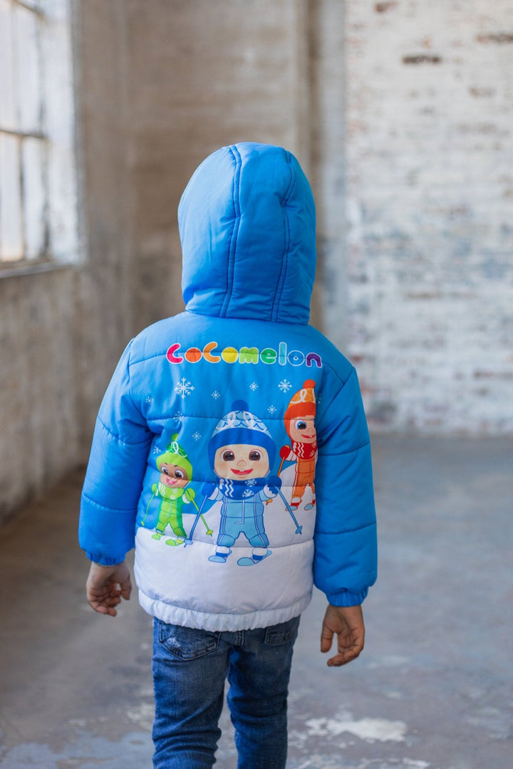 CoComelon Zip Up Winter Coat Puffer Jacket - imagikids