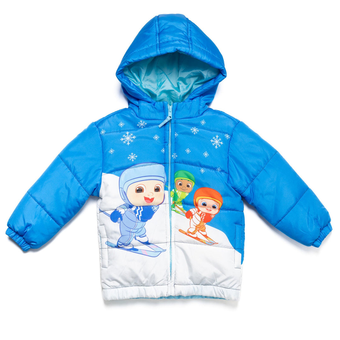 CoComelon Zip Up Winter Coat Puffer Jacket - imagikids