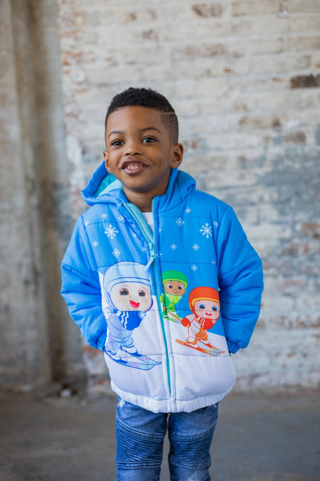 CoComelon Zip Up Winter Coat Puffer Jacket - imagikids