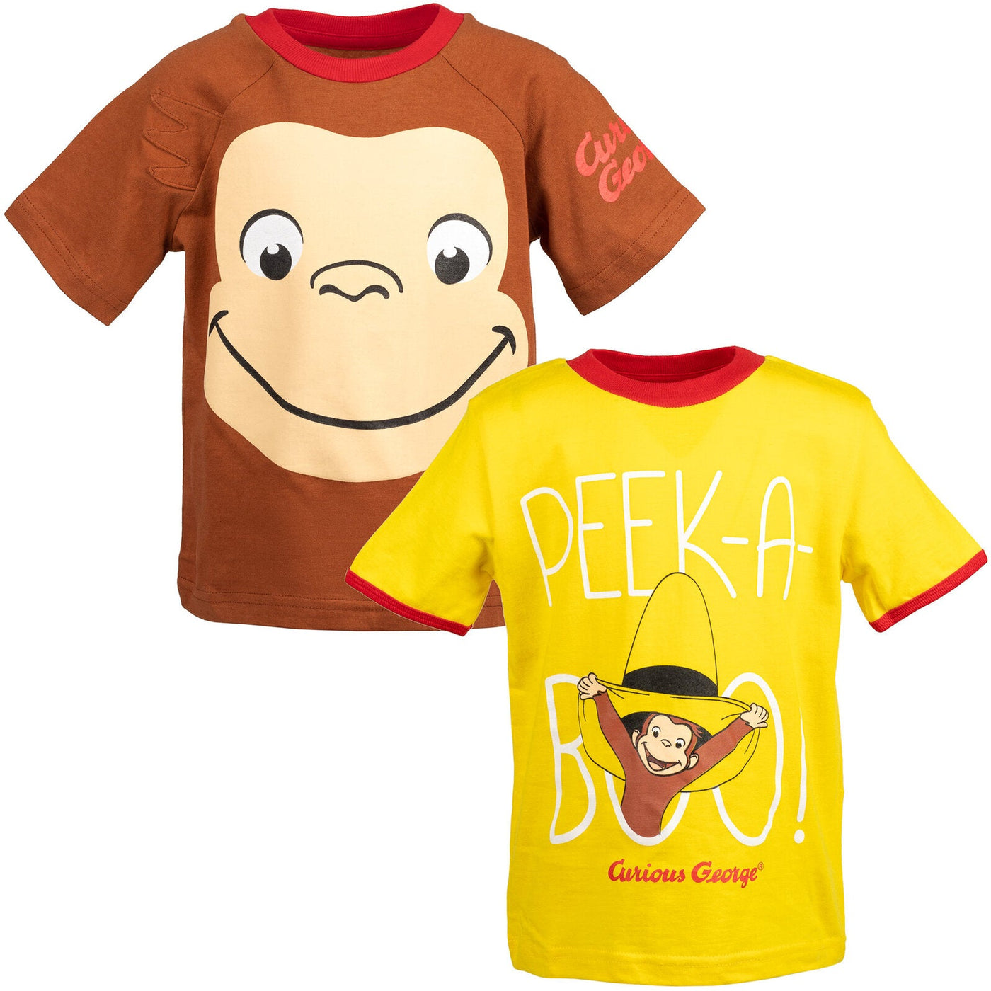 Curious George 2 Pack Graphic T-Shirts - imagikids