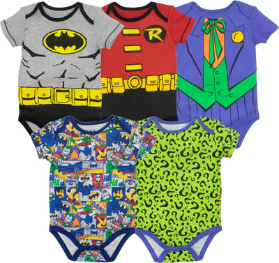 DC Comics 5 Pack Bodysuits - imagikids