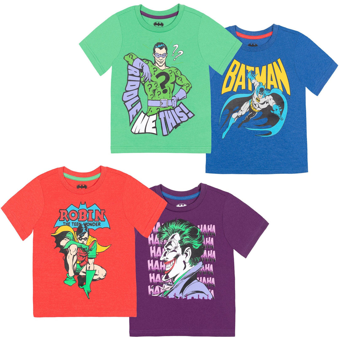 DC Comics Batman 4 Pack Graphic T-Shirts - imagikids