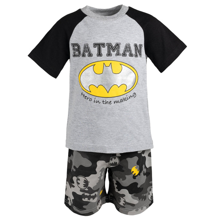 DC Comics Batman Graphic T-Shirt & French Terry Shorts - imagikids