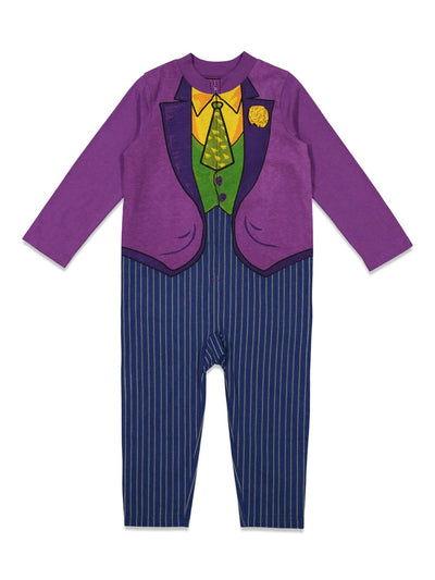 DC Comics Joker Zip Up Cosplay Costume Coverall - imagikids