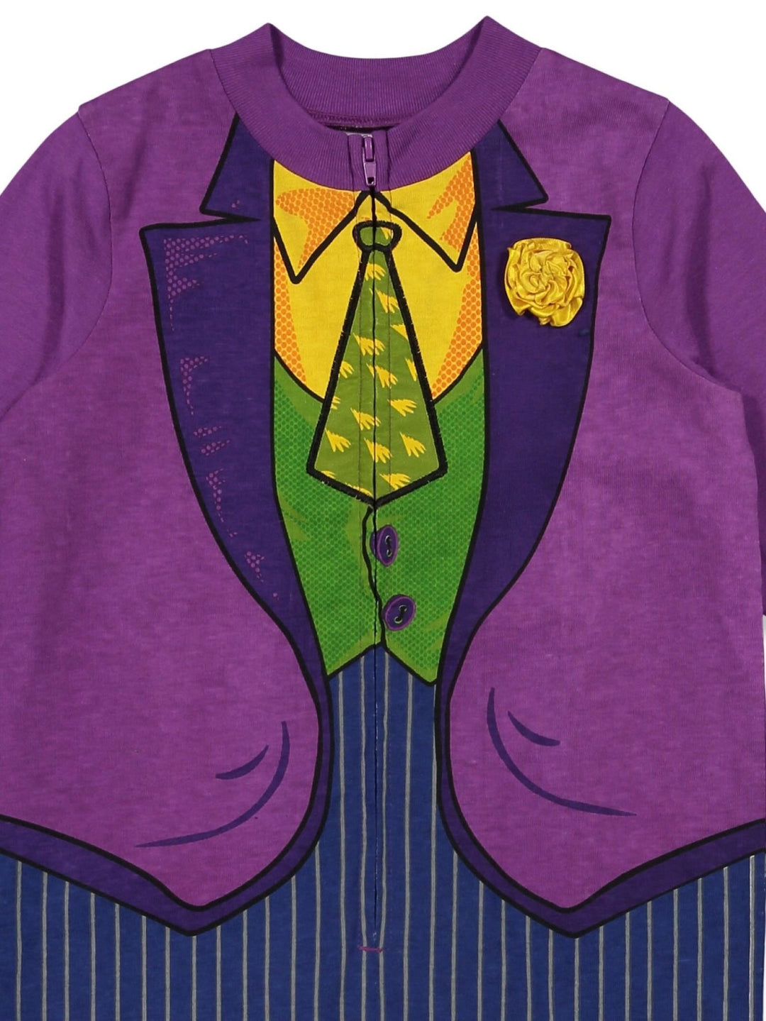 DC Comics Joker Zip Up Cosplay Costume Coverall - imagikids