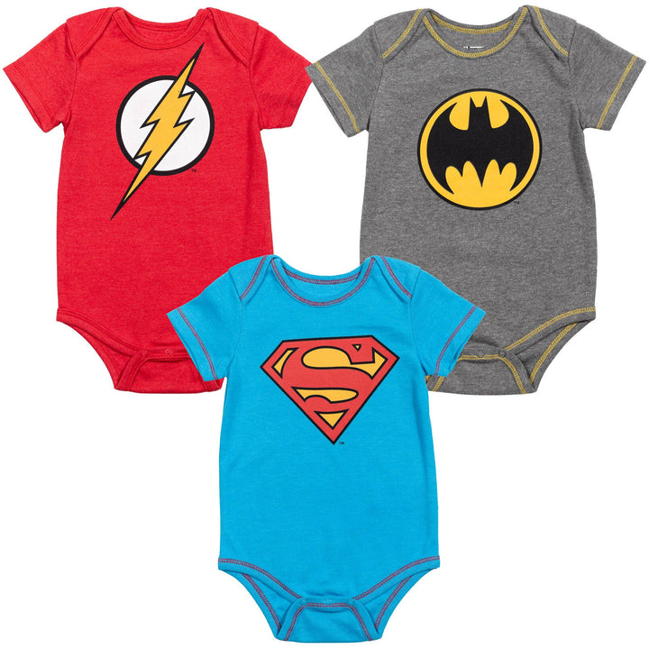 DC Comics Justice League 3 Pack Bodysuits - imagikids