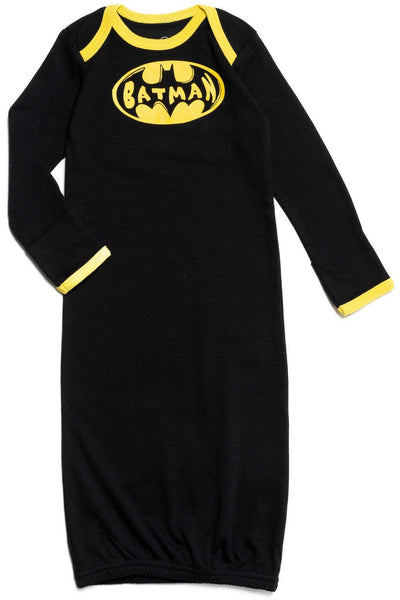 DC Comics Justice League 3 Pack Long Sleeve Swaddle Sleeper Gowns - imagikids